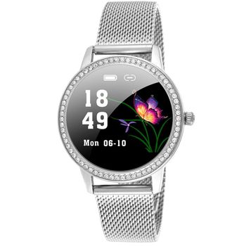 Smartwatch damski na bransolecie Rubicon 'Silver Shine'.jpg